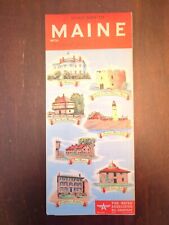 Maine Road Map Courtesy of Tide Water Associated Oil Co.  1952 Edition picture