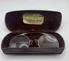 Antique 12K Gold Filled Spectacles Reading Glasses With Case Vintage Men’s picture