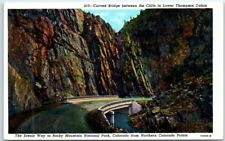 Postcard - Curved Bridge Between the Cliffs in Lower Thompson Cañon, Colorado picture
