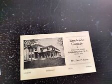 Brookside Cottage Richfield Springs New York Hotel Advertising Postcard picture