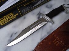 Rambo III Limited Signature Mini Bowie Combat Knife HCG 9433 Leather 7.60
