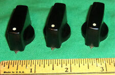 (3) Hickok Adjustment Knobs 600 & 6000 Series Testers & others Clean1 1/4 Inch picture