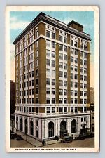 Tulsa OK-Oklahoma, Exchange National Bank Building, Vintage c1923 Postcard picture
