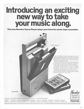 1968 Norelco Portable Cassette Player Vintage Print Ad Beatles Hard Days Night picture