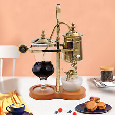 Gold Belgium Royal Family Balance Syphon Coffee Tea Pot Maker Coffee Machine Set picture