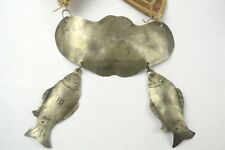 Antique 19th c. Hudson Bay Gorget Montreal German Silver + Presentation Collar picture