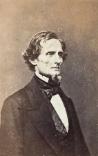 RARE CIVIL WAR CONFEDERATE PRESIDENT JEFFERSON DAVIS 1861 BRADY NEG. CDV PHOTO picture