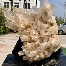 28.99LB Natural Large Himalayan quartz cluster white crystal ore Earth specimen picture