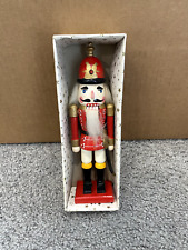 Vintage Wooden Red Nutcracker Holiday Decoration picture