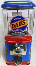 Dad's Nickel Round Gumball Dispenser Dad's Root Beer Theme Circa 1950's picture