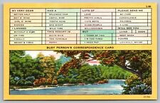 Postcard United States Multi View Scenic River Landscape Natural Landscape Linen picture