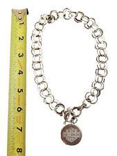 Best Harley Davidson Double Loop Neck Chain For A Biker With Coin Sized Piece picture