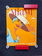 1960s Miami Travel Poster, Miami Florida Artwork, Florida Souvenirs, Floridian  picture