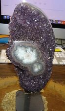 LARGE AMETHYST  CRYSTAL CLUSTER  GEODE F/ URUGUAY CATHEDRAL  STAND STALACTITE BS picture