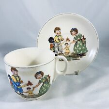 Vintage Child’s Nursery Cup And Saucer Transfer Print Made In Japan picture