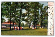 1907 Pavilion City Park Gazebo Exterior Aurora Illinois Vintage Antique Postcard picture