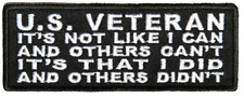 U.S. VETERAN I DID AND OTHERS DIDN'T PATCH - Color - Veteran Owned Business. picture