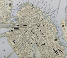 Vintage 1891 BOSTON MASSACHUSETTS Map 11