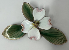 Vintage Bovano of Cheshire Enamel on Copper Single Dogwood Blossom Wall Decor picture