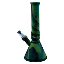 Eyce - Beaker Water Pipe Platinum 12'' + w/Stash Color (Jungle)+Ships free picture