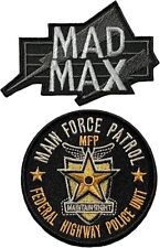 Mad Max Logo Road Warrior Main Force Patrol Patch (2PC -“Hook” Fastener -FP1 picture
