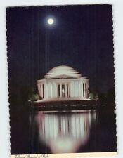 Postcard Jefferson Memorial at Night Washington District of Columbia USA picture