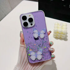 Glitter Silver Foiled Butterfly Phone Case For Huawei Nova P40 P50 Honor 50 60 picture