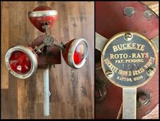 RARE Antique Buckeye Roto-Rays Fire Truck Revolving Emergency Light Pat Pending picture