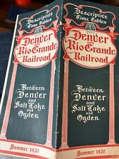 1920 Denver & Rio Grande Railroad Train Guide picture