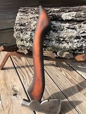 VINTAGE C HAMMOND CAST STEEL HATCHET CUSTOM MADE WOODEN HANDLE BY JESSE REED picture