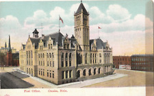 Post Office-Omaha, Nebraska NE-antique German made unposted postcard picture