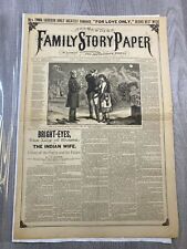 The New York FAMILY STORY PAPER Vintage Newspaper November 12, 1887 No. 736 picture