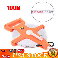 300 Foot Double Sided Fiberglass Long Tape Measure Landscaping Surveying Tool picture