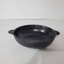 Antique Cast Iron 7 Inch Dual Handle Frying Pan Baking Dish Unmarked 1800s picture