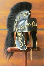 Greeco Roman Helmet with Black Crest Medieval Armour  picture