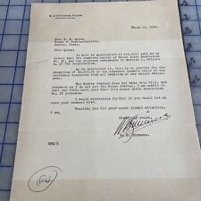 Vintage Letter H. J. Lutcher Stark Orange Texas Signed W. B. Simmons 1935 picture