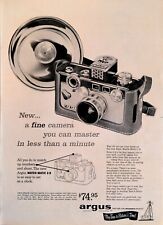 1958 Argus Camera Match-Matic C-3 Light Meter Flashgun Case Vintage Print Ad picture