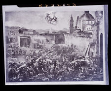 Vintage Negative of the Dying in the Streets of Naples 1656 Painting 4