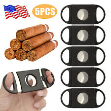 5Pack Cigar Cutter Sharp Double Blade Cigar Clippers Tool with Plastic Handle US picture