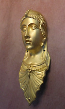 Lg. Vintage P E Guerin gilt brass bronze figural maiden goddess ornament ormolu picture