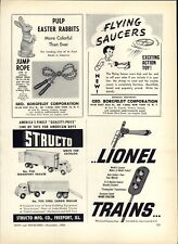 1953 PAPER AD Structo Toy Truck Transport Trailer Cargo Semi Tractor Lionel picture