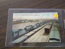 FHO Train or Station Postcard Railroad RR RAILROAD YARDS GREAT NORTHERN RR picture