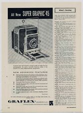 1958 Graflex Cameras Ad: Graphex - Super Graphic 45 Model Pictured picture