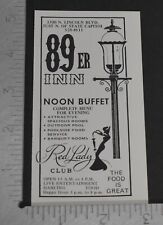 1972 Print Ad Oklahoma City 89er Inn Noon Buffet Red Lady Club Great Food art picture