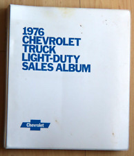 1976 chevrolet truck light duty sales album pick up blazer suburban color & trim picture
