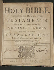 1769 Holy Bible - Printed by Alexander Kincaid His Majesty's Printer 1769 picture