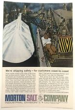Vintage 1962 Original Print Ad Full Page - Morton Salt Shipping Safety picture