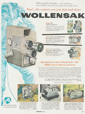 1957 Wollensak movie camera PRINT AD slide projector home family movies picture