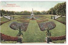 Postcard J.J. Van Allen's Sunken Gardens, Newport, R.I. VTG ME2. picture