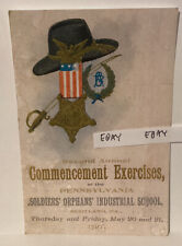 1897 GAR CIVIL WAR SOLDIER ORPHAN SCHOOL SCOTLAND CHAMBERSBURG PA. POSTCARD COPY picture
